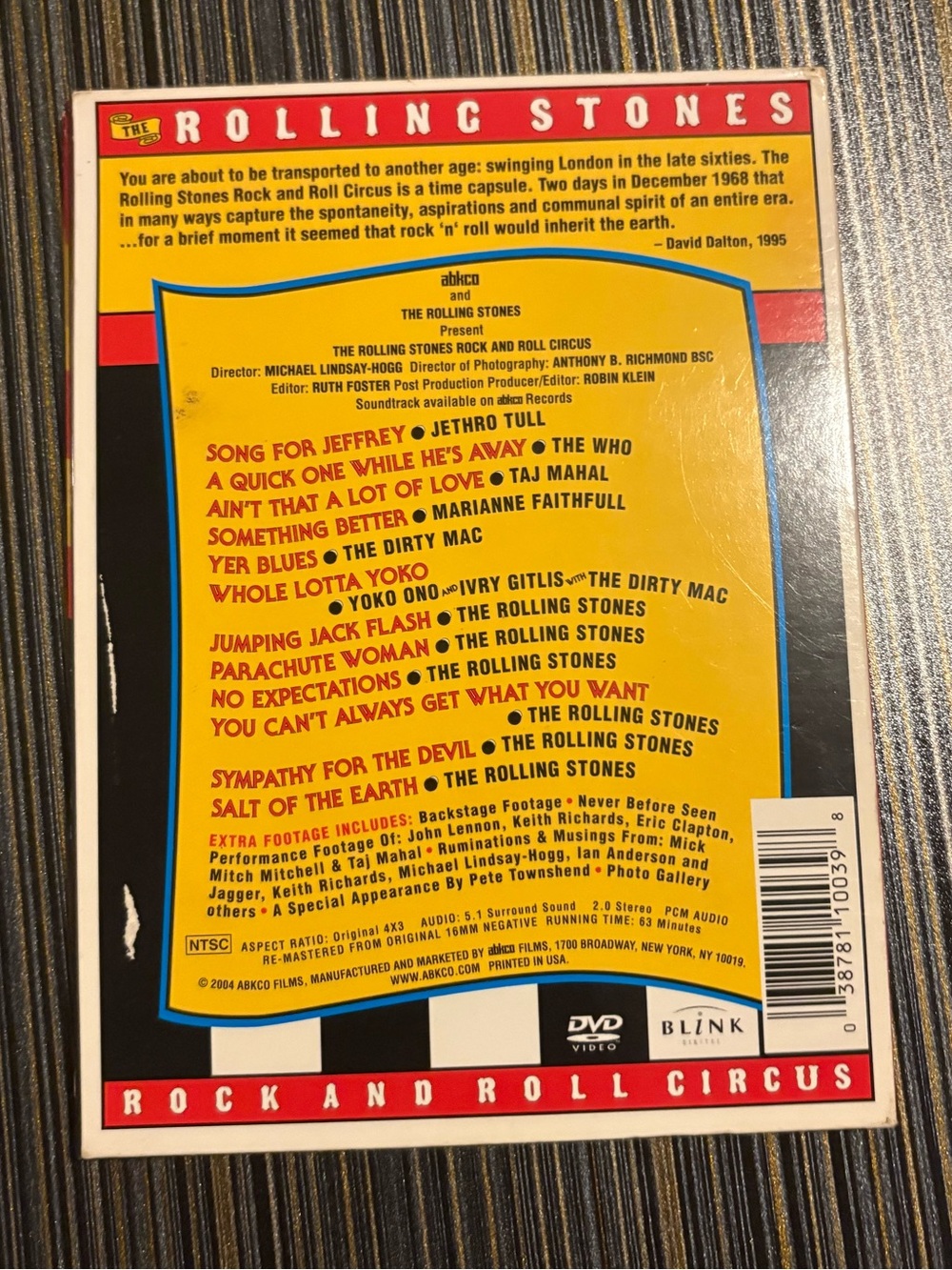 The Rolling Stones Rock and Roll Circus DVD - Picture 3 of 3